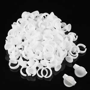 100 шт. одноразовые чернила для тату, кольцо, чашка, постоянная ресница, удлинитель, клей для макияжа, аксессуары, держатель пигментов