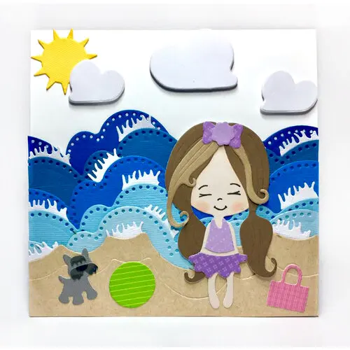 Милые девушки новые металлические режущие высечки Нож Форма для прозрачного