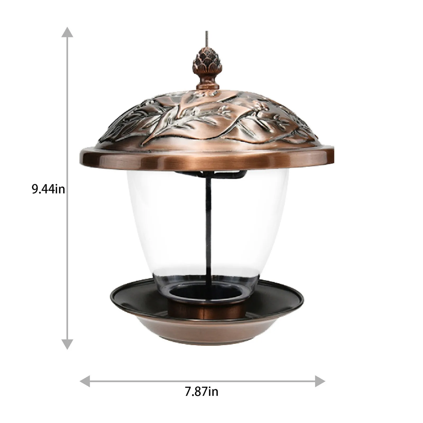 

40# Metal Bird Feeder Outdoor Balcony Decoration Bird Nest Bird Trough Bird Food Automatic Bird Food Bird Food Cup Bird Feeders