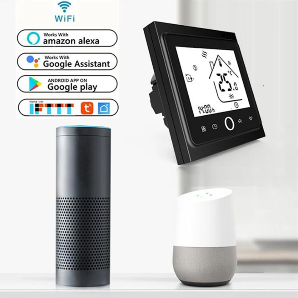 Умный WiFi термостат умный комнатный Беспроводной регулятор температуры