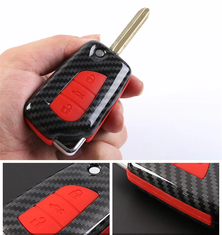 Углеродное волокно чехол для дистанционного ключа от машины Обложка Toyota Chr C-hr Land