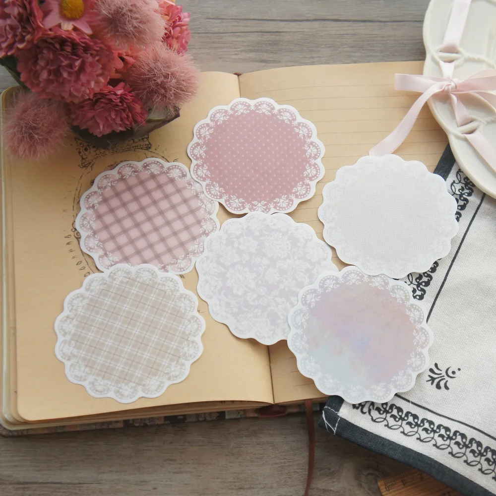 30 шт. мягкая коричнево красная желтая ткань с круглыми кружевами креативный