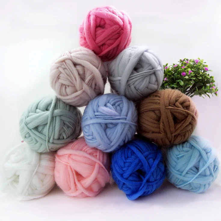 Mylb мохнатая шерстяная пряжа супер громоздкая Рука вязание Исландская шерсть