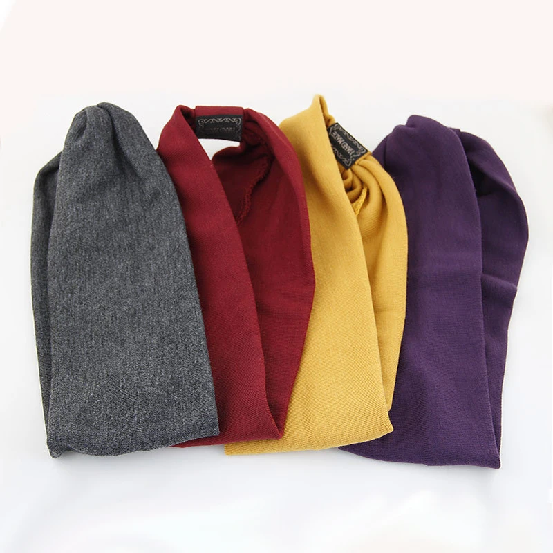 

MISANANRYNE Women Solid Color Elastic Headband Wide Stretch Elastic Hair Band Fashion Women Hairbands Yoga Hair Accessories