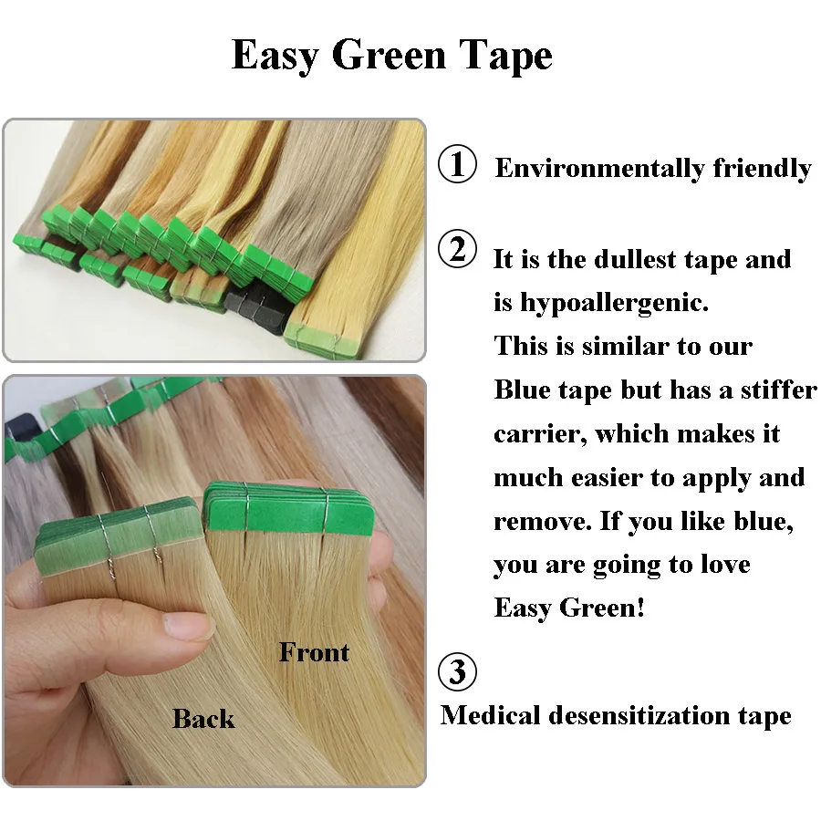 Волосы для наращивания на ленте ShowCoco человеческие волосы неповрежденные remy с