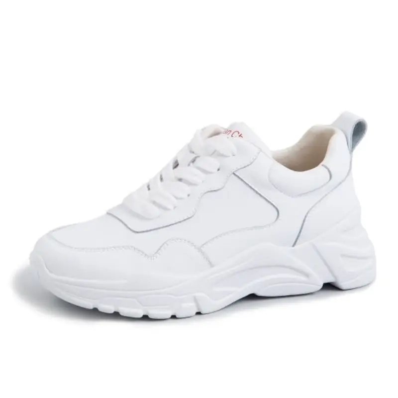 FITWEE Женские кроссовки из натуральной кожи с перекрестными ремешками туфли на