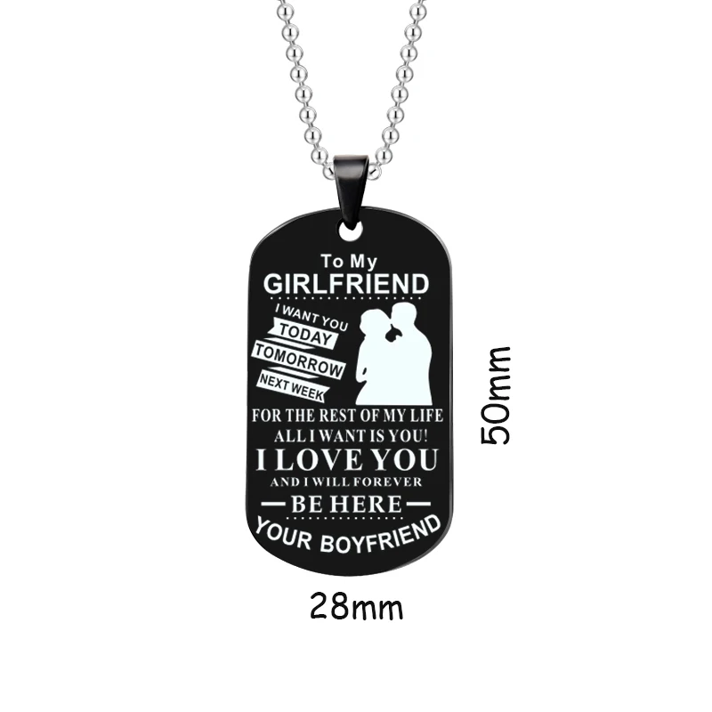 Любовь ожерелье или брелок подарки моему мужу/жене парню девушка лучший друг