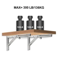 2pcs bearing 136kg triangle folding angle bracket support adjustable wall mounted bench table shelf bracket furniture hardware