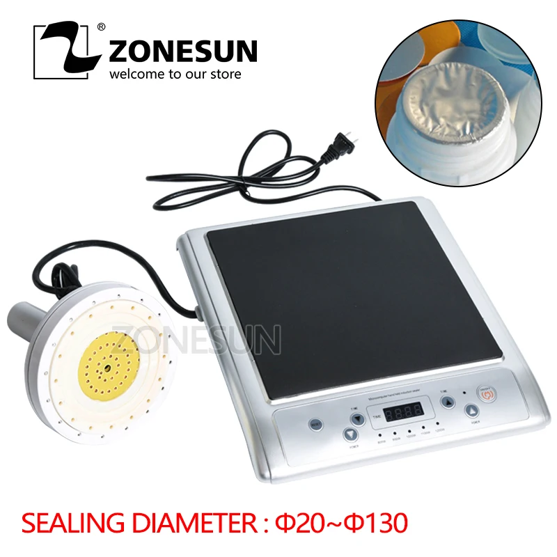 

ZONESUN GLF-500L microcomputer hand-held electromagnetic induction aluminum foil sealing machine, Continuous Induction Sealer