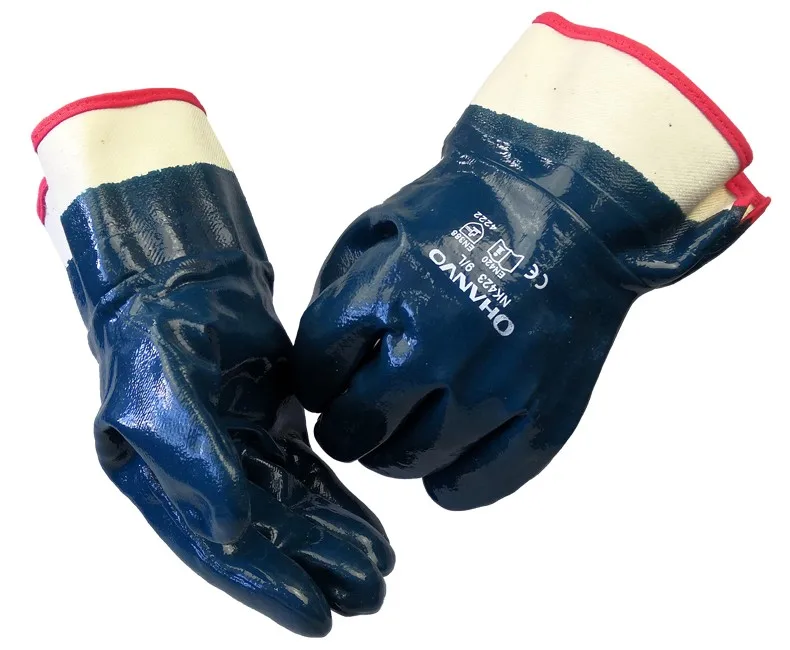 6 пар рабочие перчатки устойчивые к истиранию защитные нитриловые для