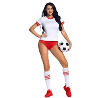 red and white woman halloween football girl baby costumes female cheerleaders uniform cosplay stage show role play party dress
