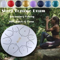 8 10 12inch steel tongue drum 8 tune hand pan drum instruments carrying yoga tank with percussion bag drum drumsticks medit k3q2