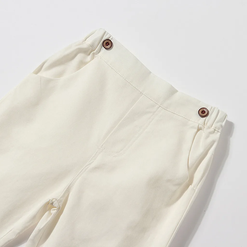 Футболка в полоску с галстуком-бабочкой для маленьких мальчиков топы + штаны на