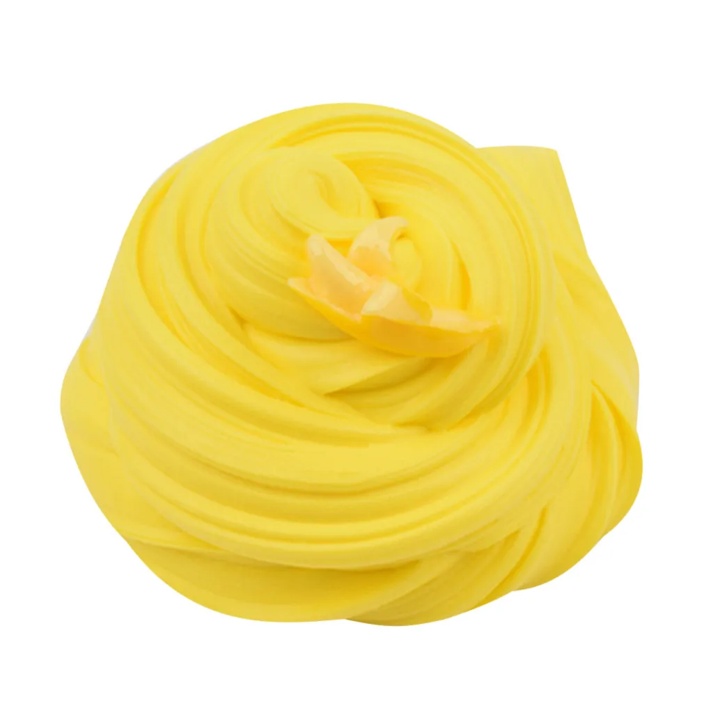 Игрушки из полимерной глины цветной пушистый слайм игрушки сделай сам облако