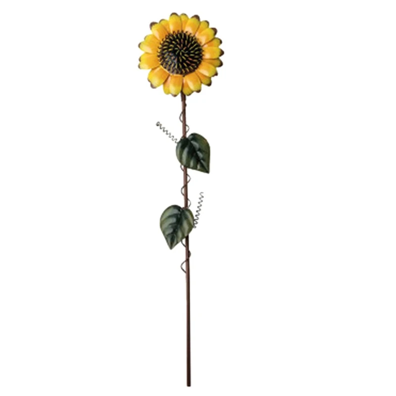 

Винтажный металлический садовый Подсолнух, металлическая стойка для сада, двора, газона, патио, Декор, украшение для подсолнухов в помещени...