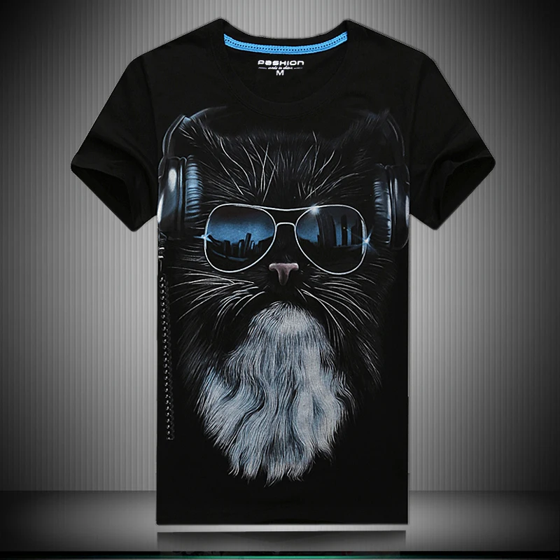 

Summer T-shirt short sleeve three-dimensional pattern