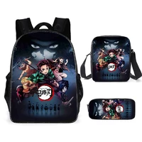 demon slayer anime peripheral cartoon printed school travel bag student both men and women backpack children backpack notebook