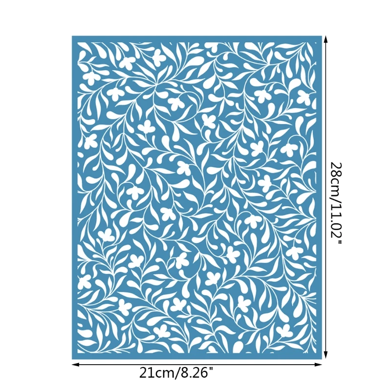 

53CA Vine Self-Adhesive Silk Screen Printing Stencil Reusable Sign Stencils for Painting Wood DIY Decoration T-Shirt Textile