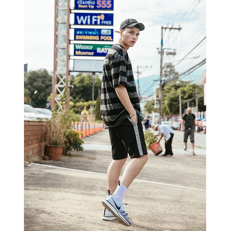 VIISHOW 2018 летние модные джинсовые шорты мужские облегающие повседневные хлопковые