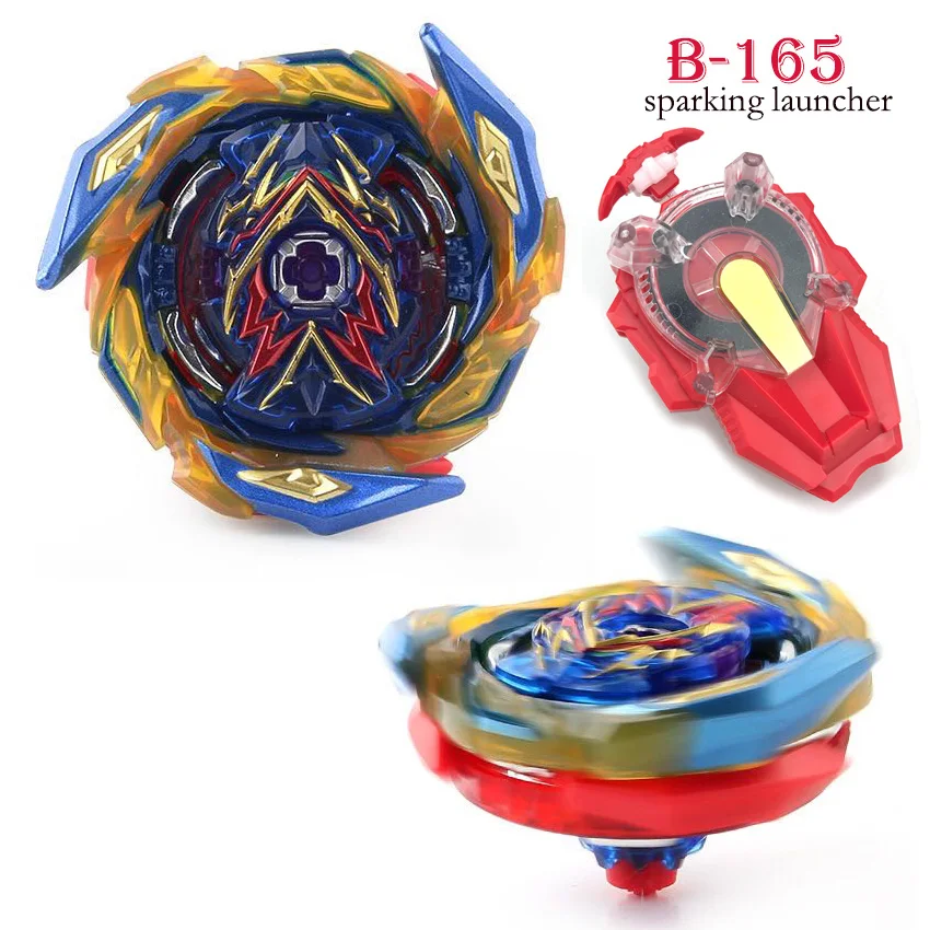 

New Beyblades Burst sparking B-166 B-165 Metal Spining Gyro High Performance Combat Bey blade Kids Toys Christmas gift
