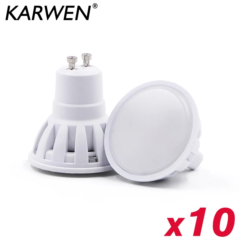 10 шт./лот лампада LED лампа GU10 MR16 светодиодные лампы 3W AC 220V-240V Светодиодный прожектор для дома энергосберегающие Крытый свет лампы