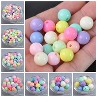 round mixed aqua colors 68101214161820mm opaque acrylic plastic loose beads wholesale lot for jewelry making diy findings