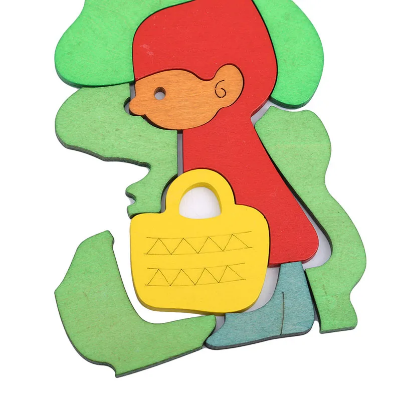 

3D Animal Puzzle Baby Gift Wooden children's Educational Toys children's Educational Wooden Toys multi-layer Classic Cartoon