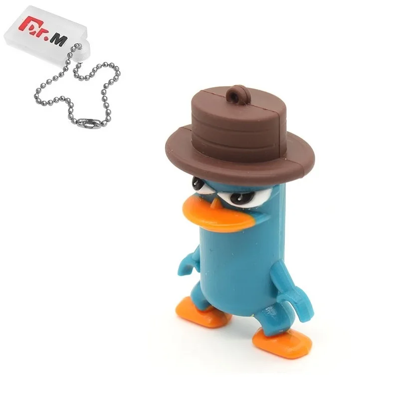 blue duck Милые животные USB флеш-накопители 16GB мультфильм собака Флешка 32GB персонализированные 4GB 8GB карта памяти, Флеш накопитель I Flashdisk забавные подарки - Цвет: blue duck