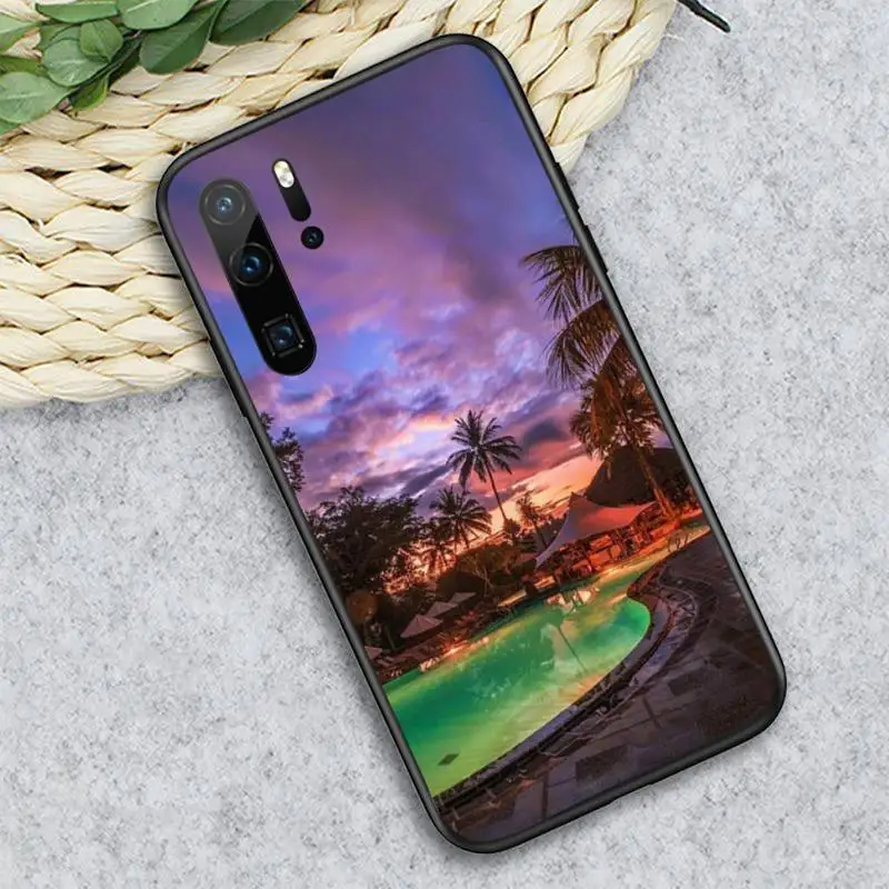 

Sunset view of Bali Phone Case For Huawei honor Mate P 9 10 20 30 40 Pro 10i 7 8 a x Lite nova 5t