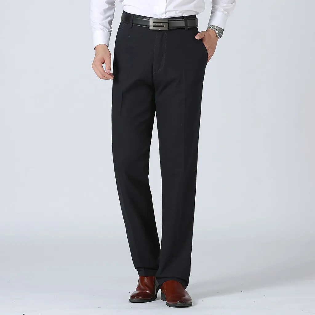 Новые стильные мужские брюки модные деловые однотонные повседневные большие