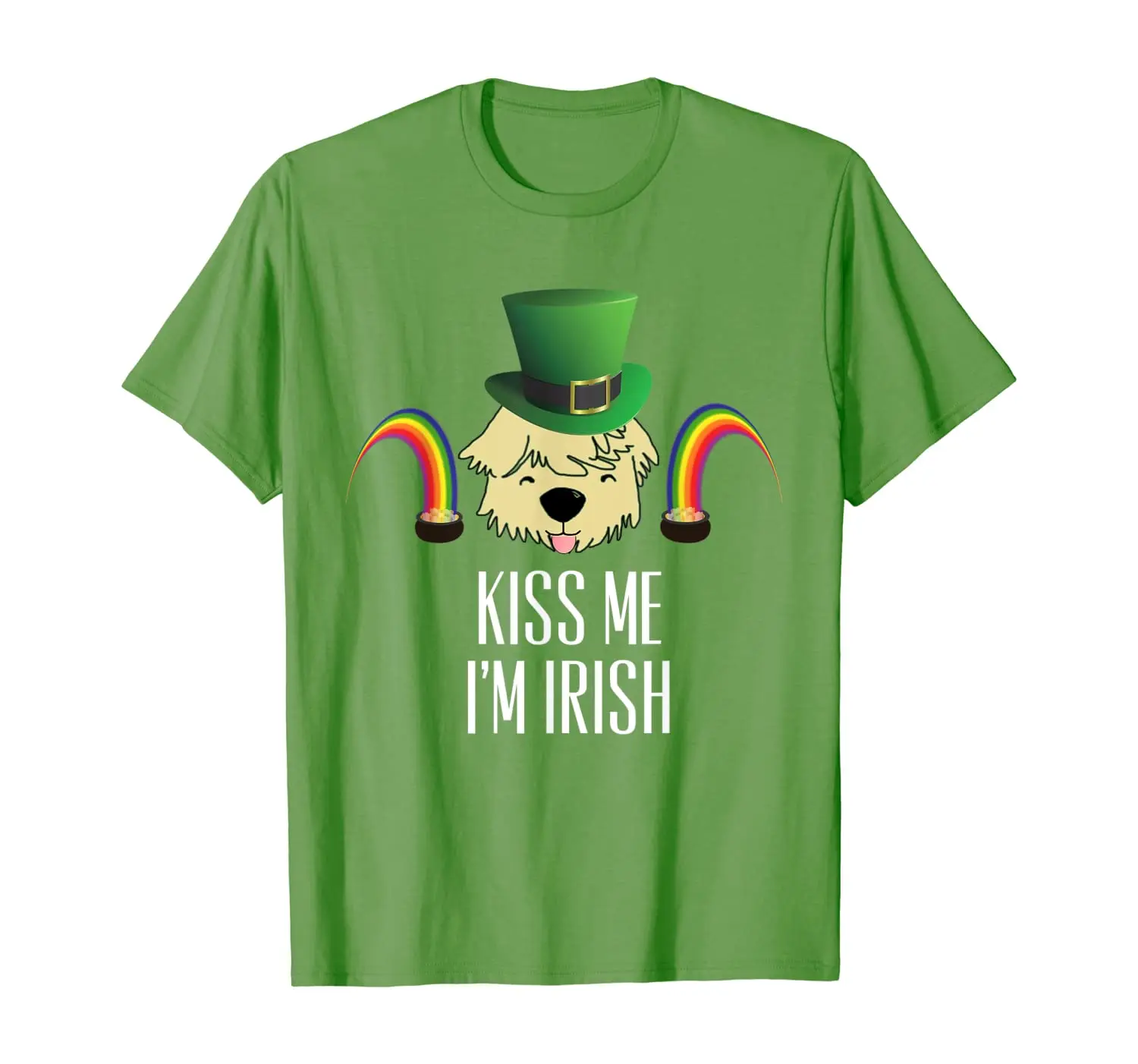 

Wheaten Terrier Kiss Me I'm Irish Dog Saint Patricks Shirt