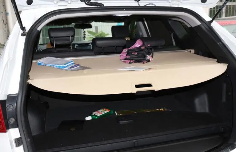 

Высококачественное покрытие для багажника автомобиля, защитный экран, Защита экрана для HYUNDAI Santa Fe 2013-2016 (черный, бежевый)