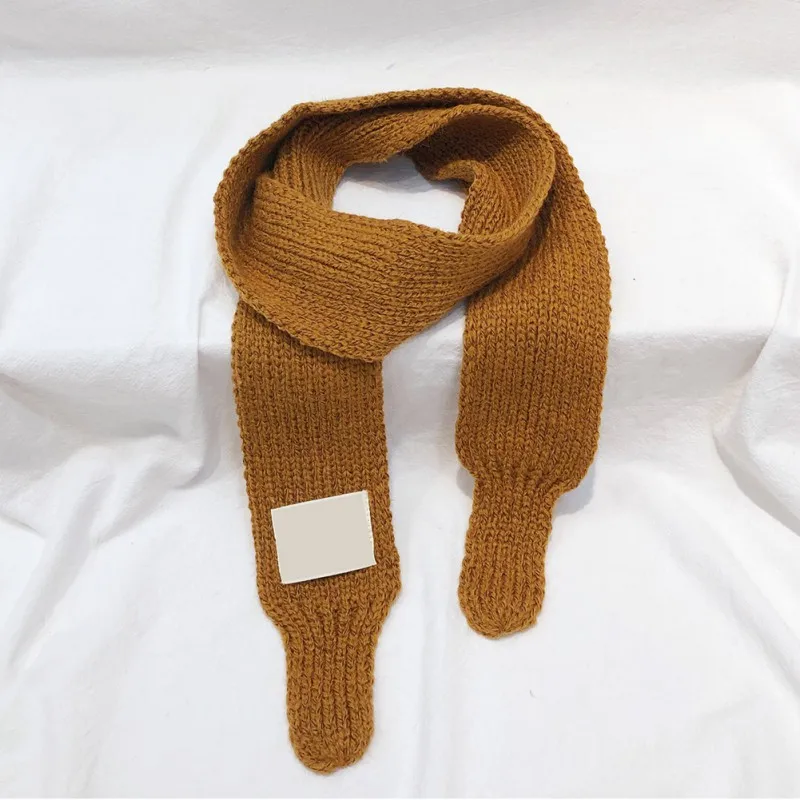Детский шарф для маленьких мальчиков и девочек новая однотонная шерстяная