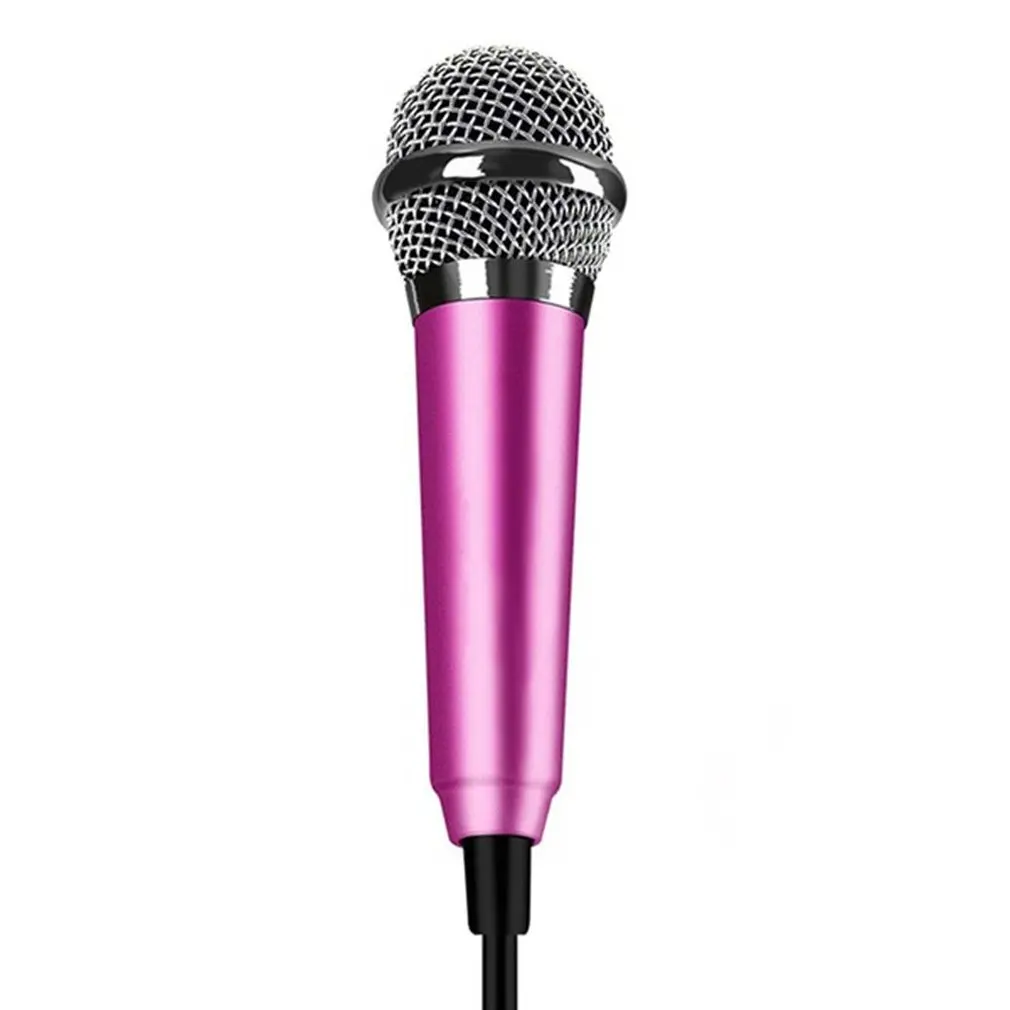 

Mobile K-Song Microphone With Headphones Singing Bar Mini Microphone Apple Computer Cable Capacitor Mai Singing Artifact