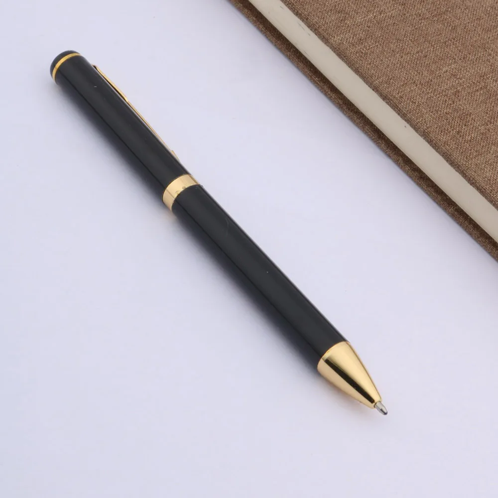 Высококачественная брендовая черная Золотая шариковая ручка 801 зажим для стрел
