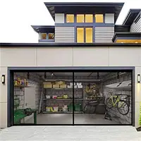 Personalize Large Size Garage Anti Mosquito Door Curtain Magnetic Fiberglass Hoop and Loop Garage Anti-mosquito Door Curtain