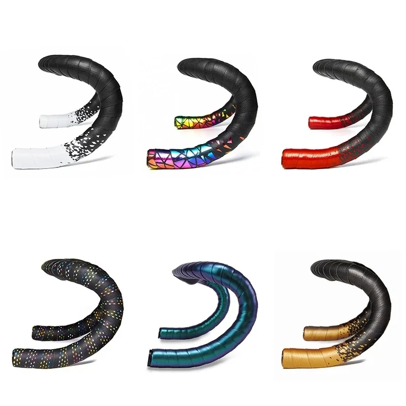 

New Handlebar Tape Road Bike Metal Series Grip Cycling Accessories Fixie Gear Strap PU EVA Wrap Perforated