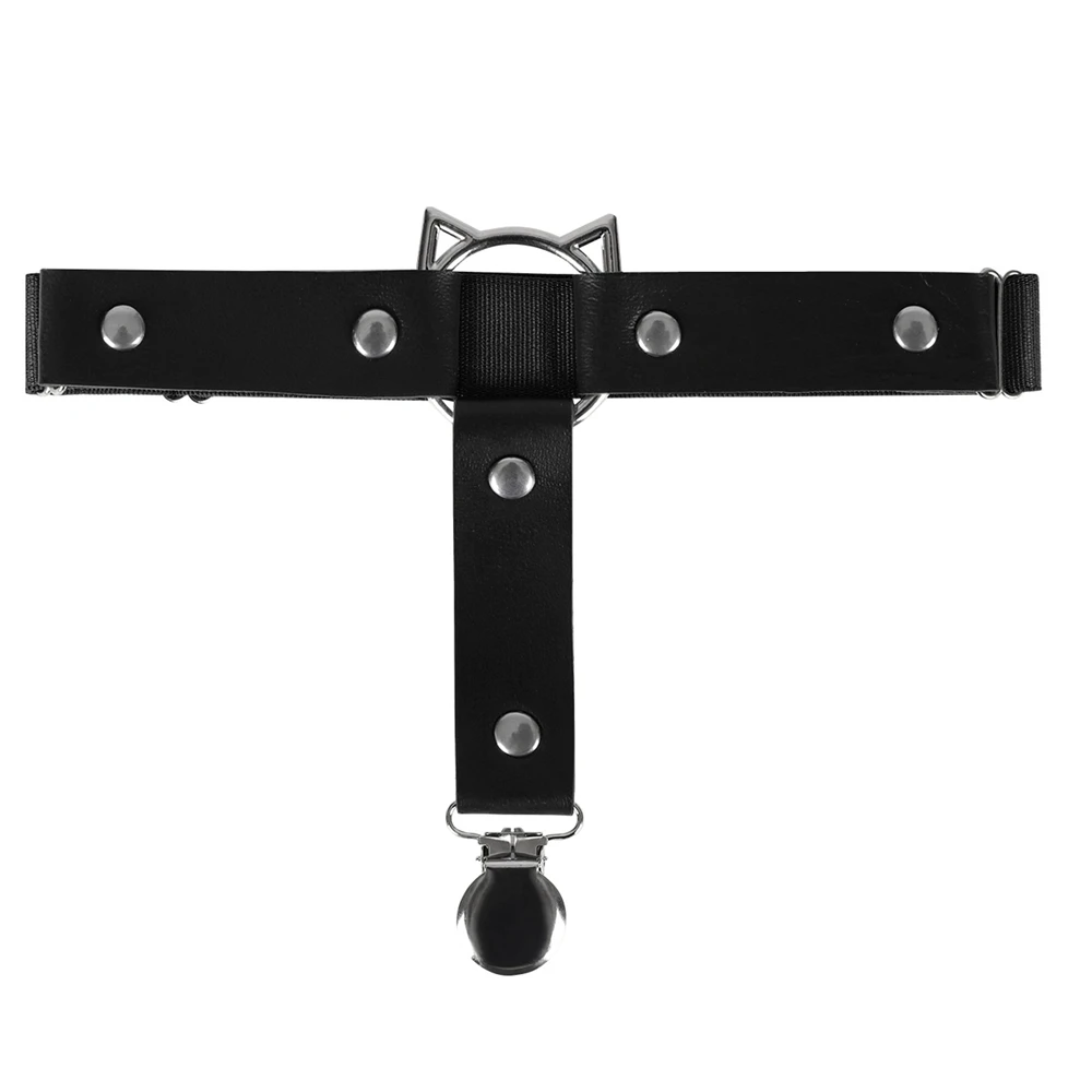 Сексуальные кожаные чулки с зажимом 1 шт. рандомный ремень в стиле Харадзюку