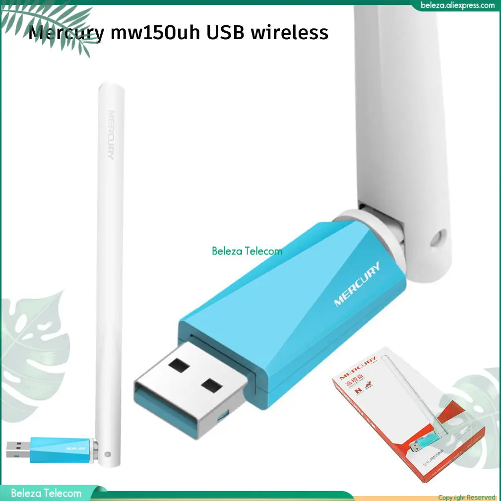 Внешняя антенна Новой Беспроводной Сетевой USB-карты mercury mw150uh получает периферию компьютера