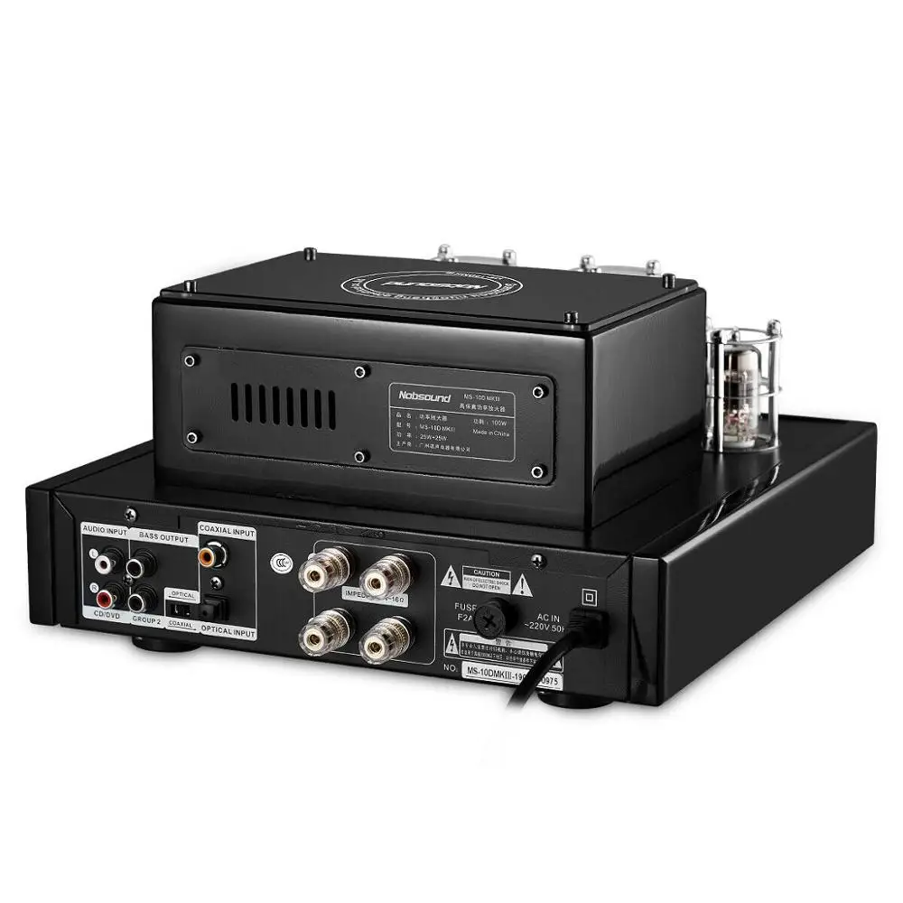 Nobsound HiFi Bluetooth гибридная трубка, усилитель мощности стерео сабвуфер Amp USB/OPT/COAX