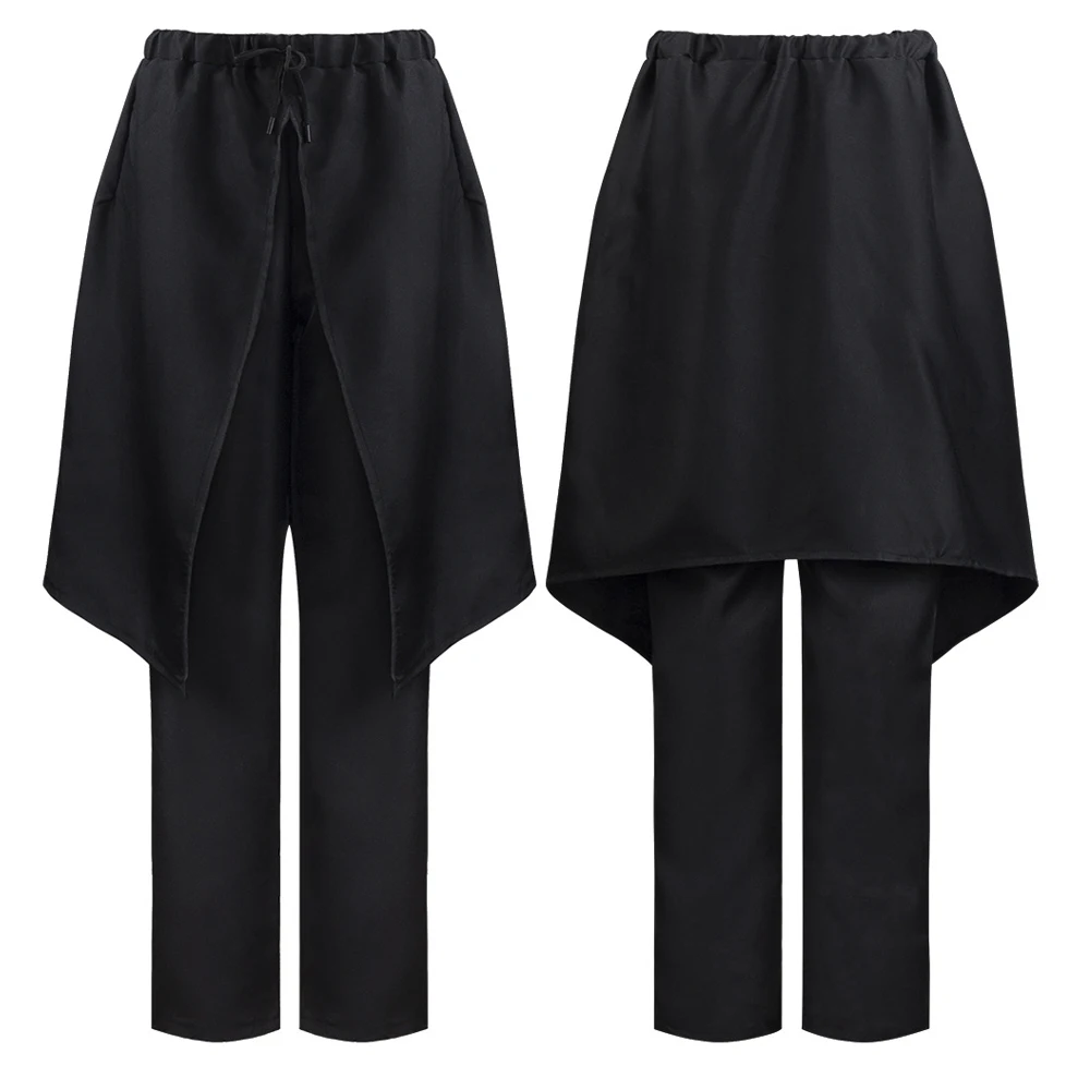 Мужской костюм рыцаря для косплея штаны в средневековом стиле ренессанса черные