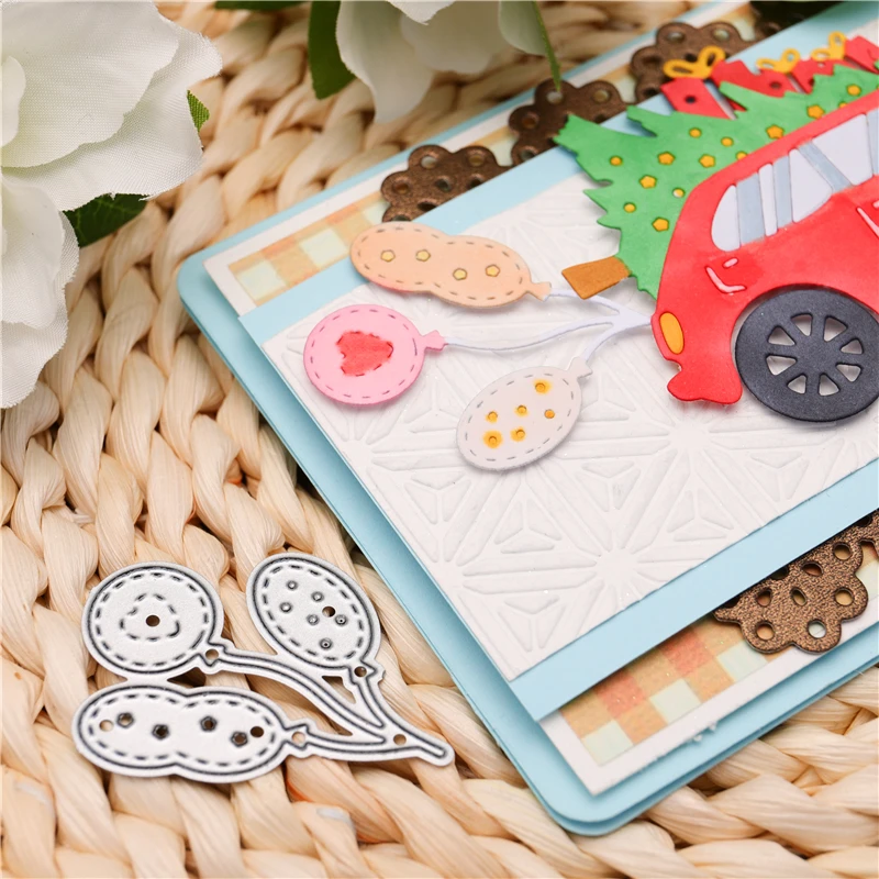 InLoveArts Christmas car background Metal Dies Scrapbooking Cutting Craft Stamps die Cut Embossing Card Make Stencil | Дом и сад