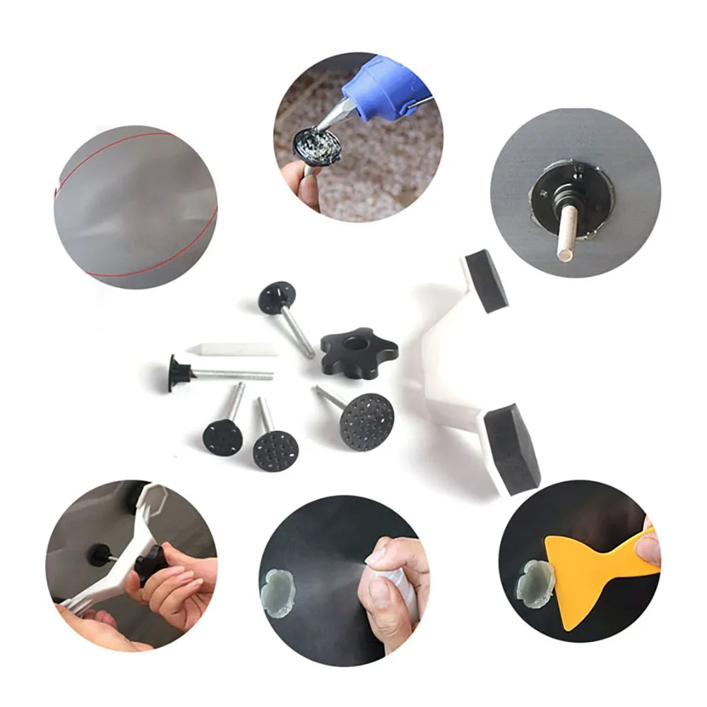 

Universal Paintless Car Dent Repair Tool Bridge Dent Puller Car Body Damage Fix Tool Pulling Bridge Dent Removal Kit Hand Tools