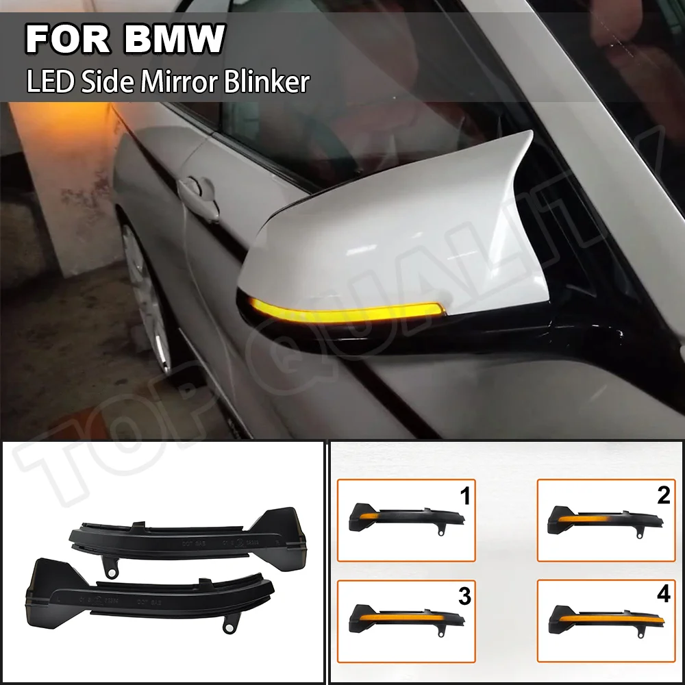 

Светильник торитель бокового зеркала для BMW F07, F10, F11, F06, F12, F13, F01, F02, F03, 5, 6, 7 серии, светодиодный динамический мигающий сигнал поворота, мигающ...