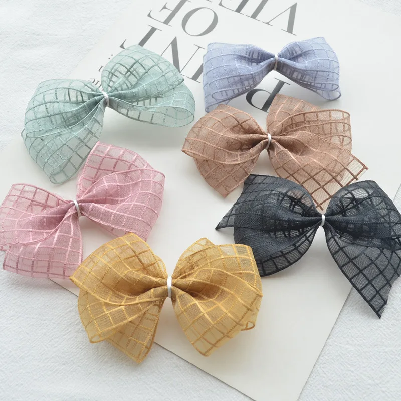 1 метр клетка жесткое кружево ручной работы бант аксессуары для волос DIY 40 мм