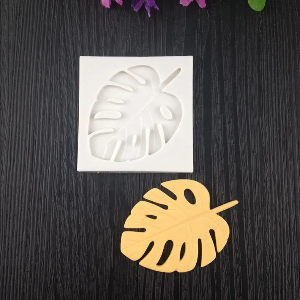 Силиконовая форма Monstera лист формы для выпечки помадка украшения торта