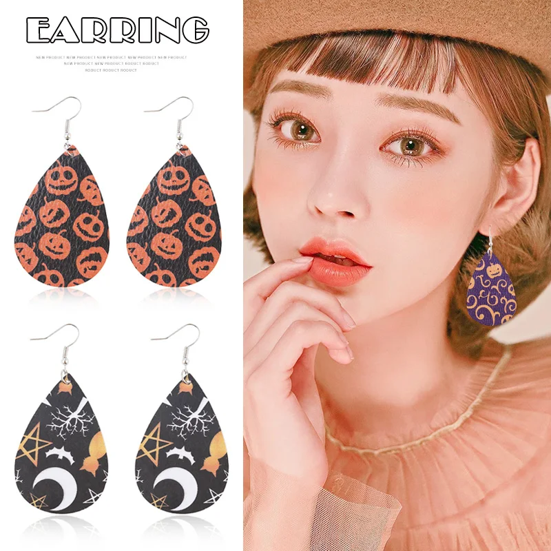 1 пара серьги гвоздики для Хэллоуина|Серьги-кольца| |