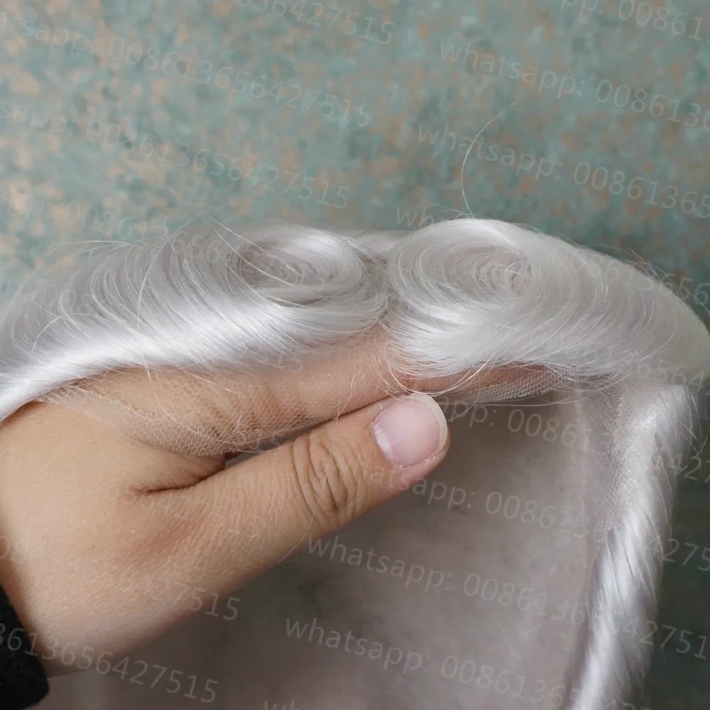 Hstonir белый человека Волосы remy накладки из искусственных волос швейцарское кружево S светильник волна светильник плотность мужские парик, заколки, заколки для волос, трессы, заколки, Системы H074