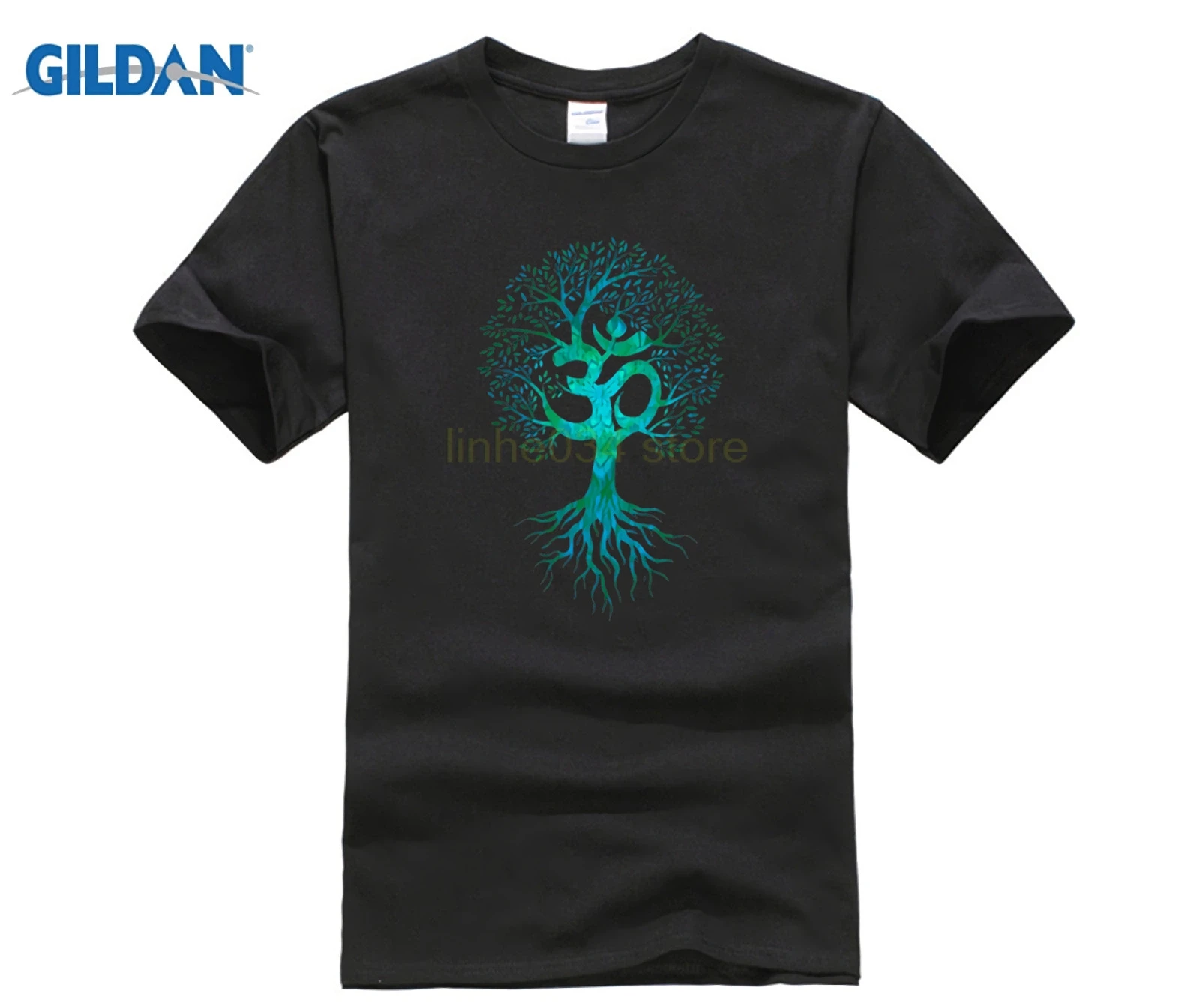 Om Tree Of Life футболка оригинальная Мужская классическая стильная большие размеры