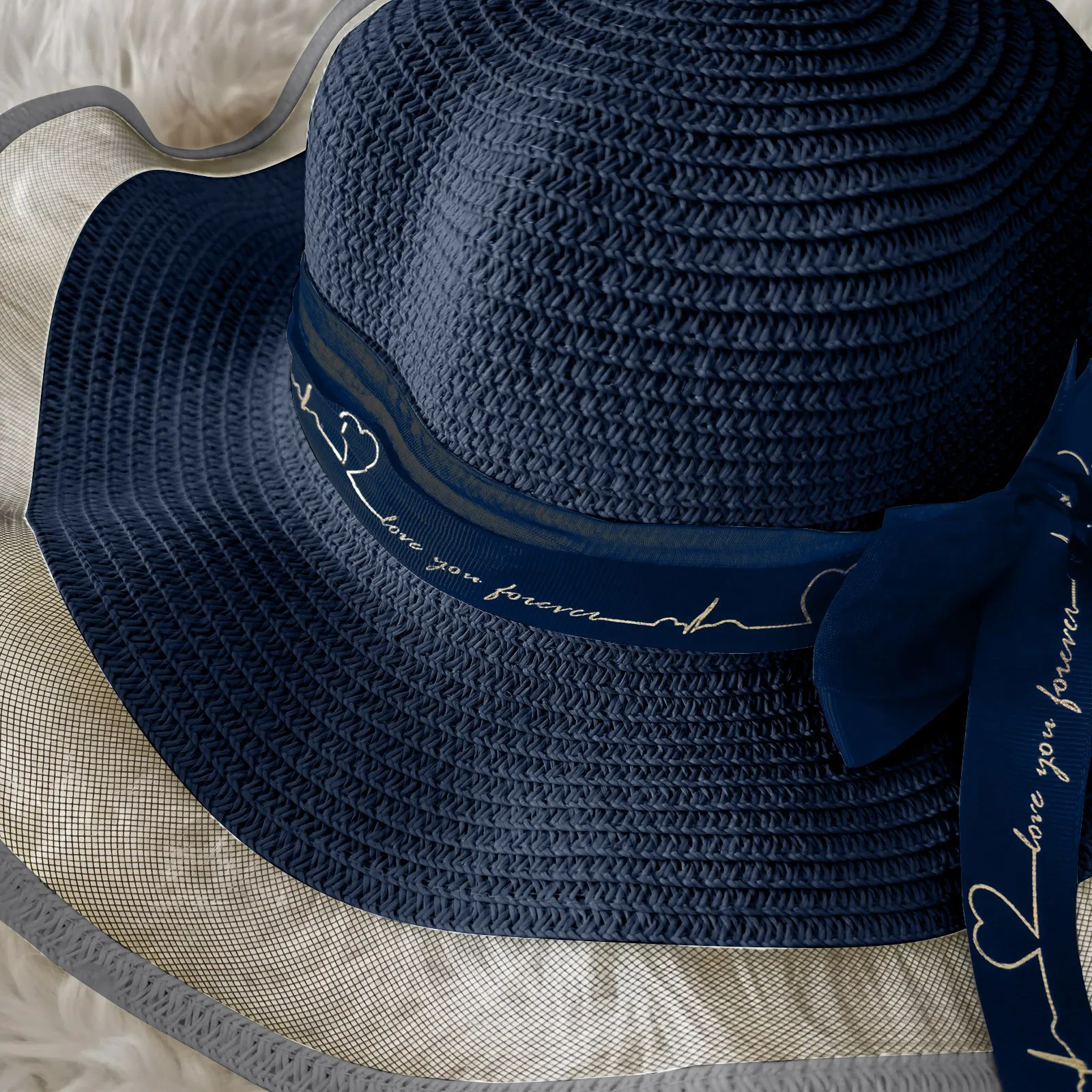 

Embroidery Summer Straw Hat Women Wide Brim Sun Protection Beach Hat 2021 Adjustable Floppy Foldable Sun Hats for Women Ladies